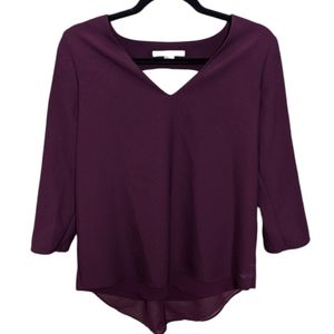 C&E Maroon Long Sleeved Blouse